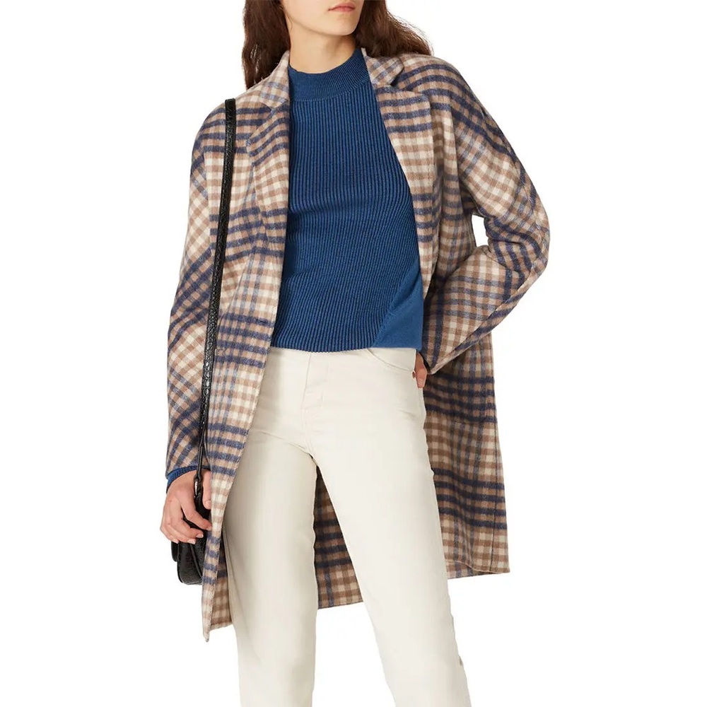 RAILS EVEREST COAT – BEIGE BLUE PLAID